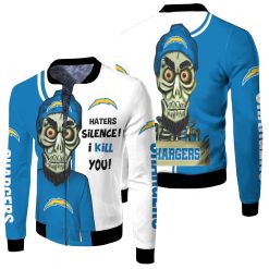 Los Angeles Chargers Haters I Kill You 3d Fleece Bomber Jacket