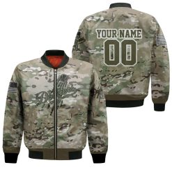 Los Angeles Dodgers Camouflage Veteran 3d Personalized Bomber Jacket