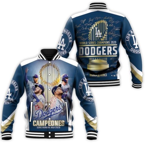 Los Angeles Dodgers Campeones Serie Mundial Mlb 2020 Baseball Jacket