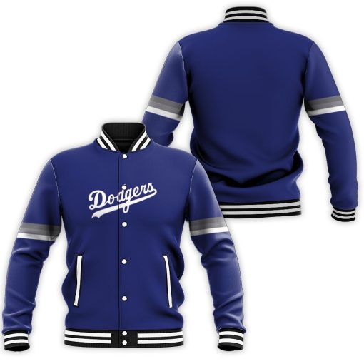 Los Angeles Dodgers Royal Jersey Inspired Style Baseball Jacket