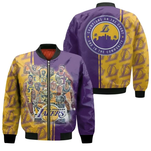 Los Angeles Lakers Legend Nba Western Conference Bomber Jacket