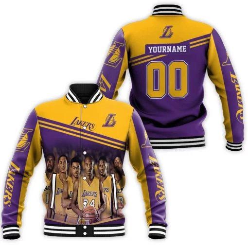 Los Angeles Lakers Nba Logo Western Conference Baseball Jacket