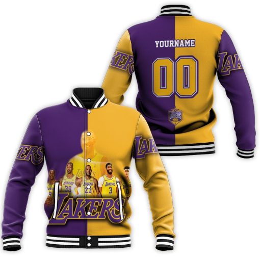 Los Angeles Lakers Nba Western Conference Baseball Jacket