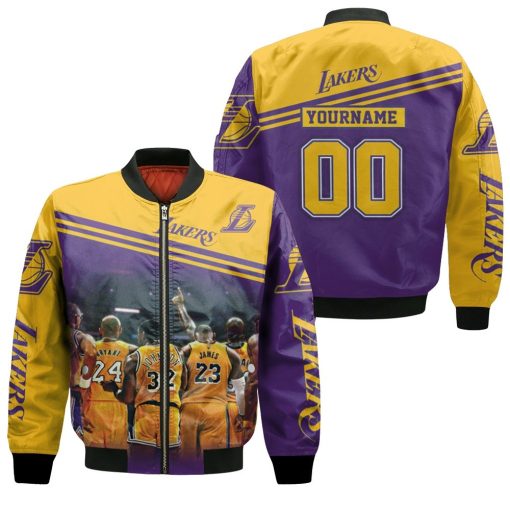 Los Angeles Lakers Nba Western Conference Nba For Fans Bomber Jacket