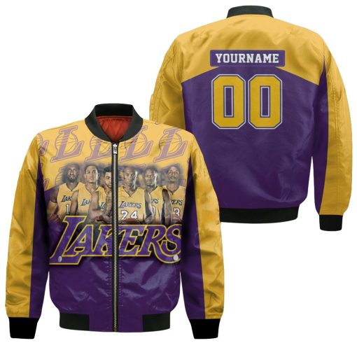 Los Angeles Lakers Nba Western Conference Robot Bomber Jacket