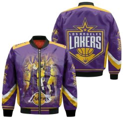 Los Angeles Lakers Players Photos Nba Western Conference Bomber Jacket