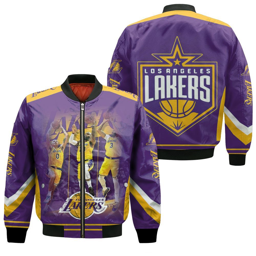 Los Angeles Lakers Players Photos Nba Western Conference Bomber Jacket –  Teepital – Everyday New Aesthetic Designs