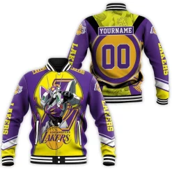 Los Angeles Lakers Western Conference Mashup Robot Baseball Jacket