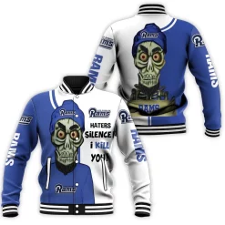 Los Angeles Rams Haters I Kill You 3d Baseball Jacket