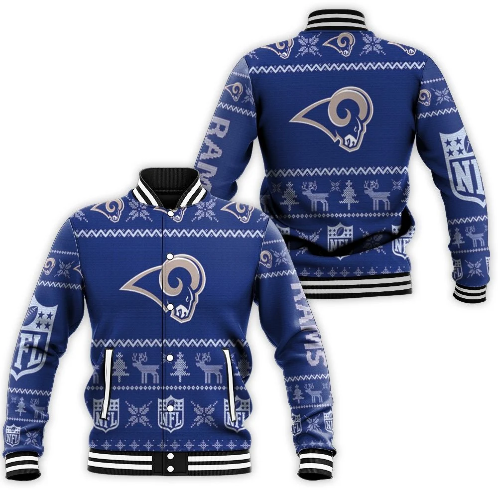 Los Angeles Rams Men's Hoodie Christmas Sweatshirt Hooded Coat Jacket  Outwear