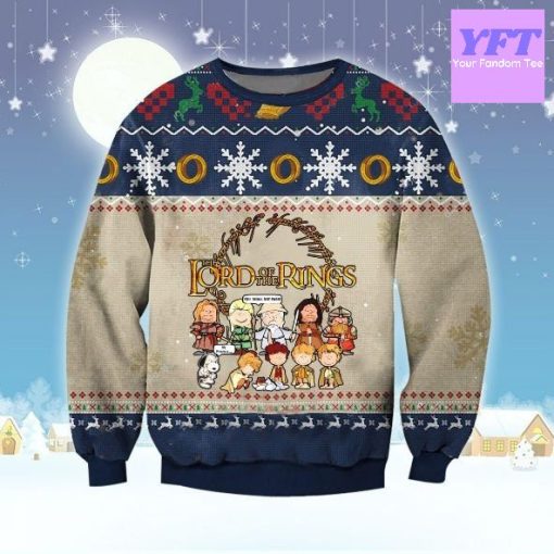 Lotr Peanuts Movie Xmas 3d Ugly Christmas Sweater