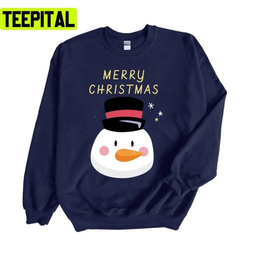 Lovely Snowman Wish You A Merry Christmas Unisex Sweatshirt