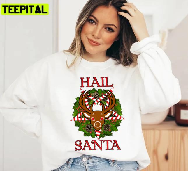 Mad Reindeer Design Santa Christmas Unisex Sweatshirt