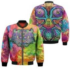 Majora Antagonist Legend Of Zelda Abstract 3d Jersey Bomber Jacket