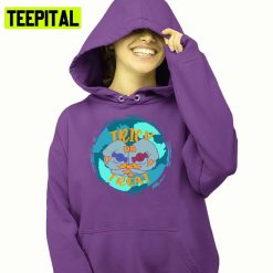 Make A Decision Trick Or Treat Halloween Illustration Hoodie