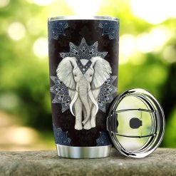 Mandala Elephant Stainless Steel Cup