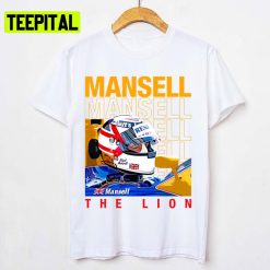 Mansell Helmet The Lion Legend 1992 Formula 1 Nigel Mansell Unisex T-Shirt