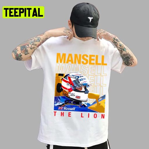 Mansell Helmet The Lion Legend 1992 Formula 1 Nigel Mansell Unisex T-Shirt