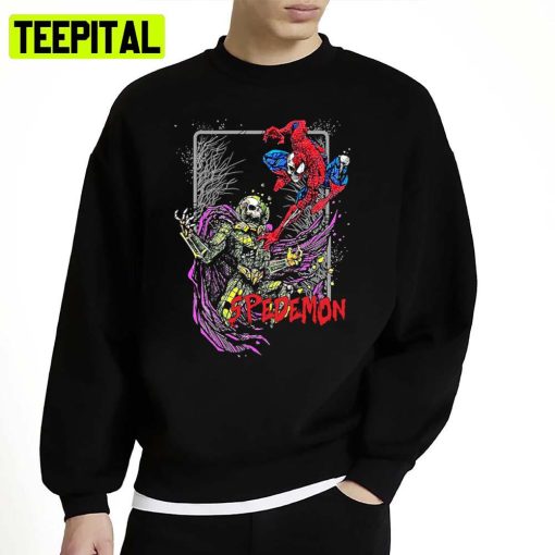 Marvel Splider Zombie Halloween Spooky Illustration Unisex Sweatshirt