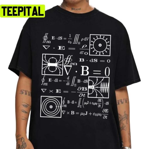 Maxwell’s Equations Retro Design Unisex Sweatshirt