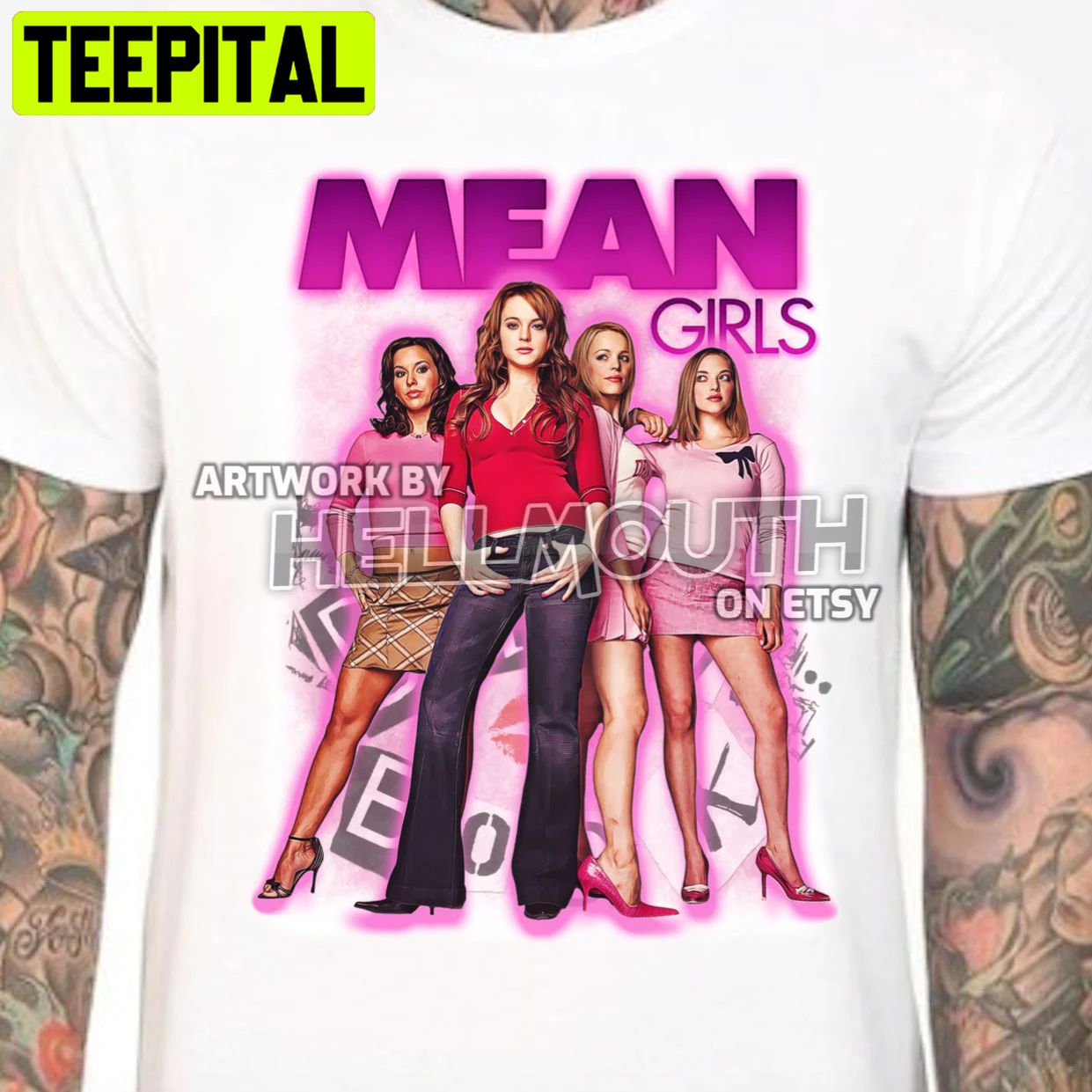 Mean Girls 2004 Lindsay Lohan Regina George Burn Book Halloween Trending Unsiex T-Shirt