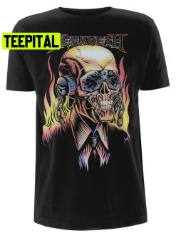 Megadeth Flaming Vic Dave Mustaine Thrash Metal Trending Unisex Shirt