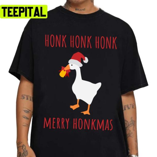 Merry Honkmas Christmas Untitled Goose Game Unisex Sweatshirt