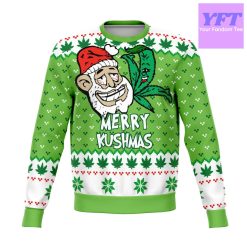 Merry Kushmas Meme 2022 Design 3d Ugly Christmas Sweater