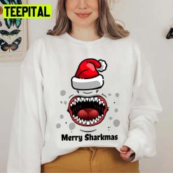 Merry Sharkmas Christmas Design Xmas Unisex Sweatshirt