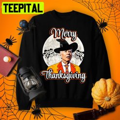 Merry Thanksgiving Biden Confused Joe Cool Halloween Shirt