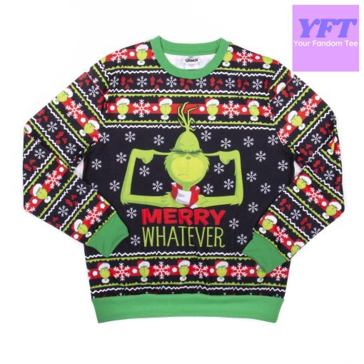 Merry Whatever The Grinch 3d Ugly Christmas Sweater