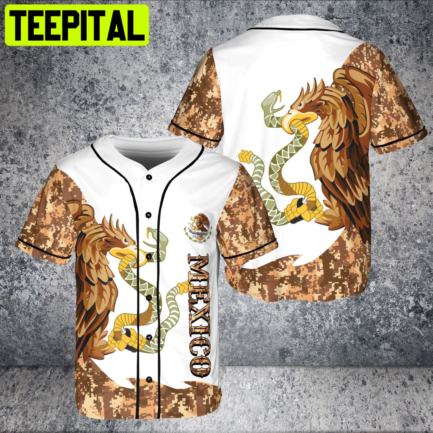 Eagles Custom Dye Sublimated Baseball Jersey