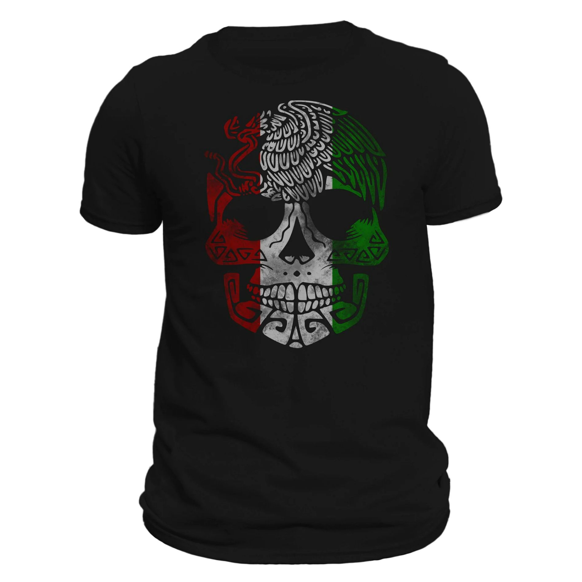 Mexican Flag Eagle Skull T-Shirt