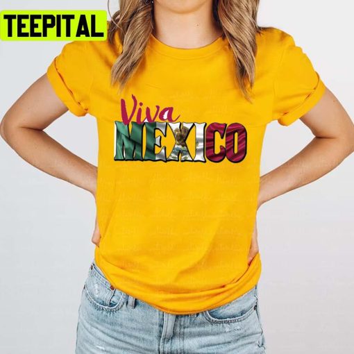 Mexico Flag Design Mexico Independence Day Unisex T-Shirt