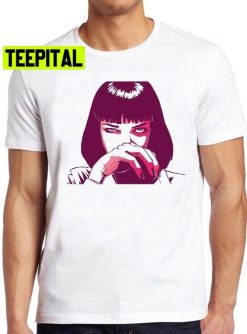 Mia Wallace Pulp Fiction Art Tarantino Film Cult Cool Trending Unisex Shirt