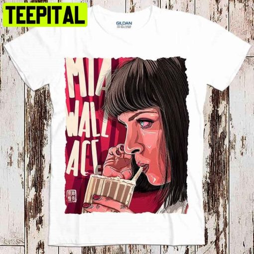 Mia Wallace Selfie Quentin Pulp Fiction Movie Film Retro Super Cool Trending Unisex Shirt