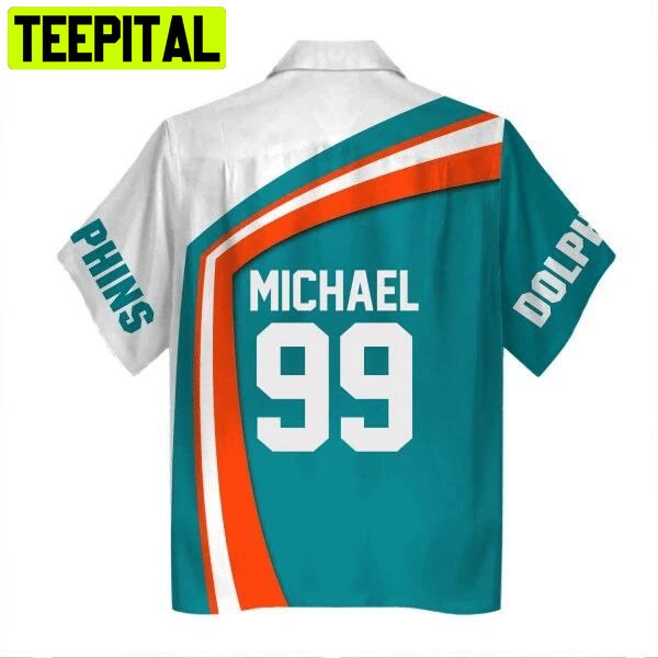 MIAMI DOLPHINS 99 MICHEAL FOOTBALL TEAM 3D APPAREL Hawaiian Shirt