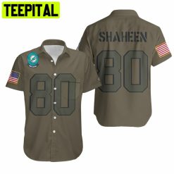 Miami Dolphins Adam Shaheen #80 Limited Camo Hawaiian Shirt