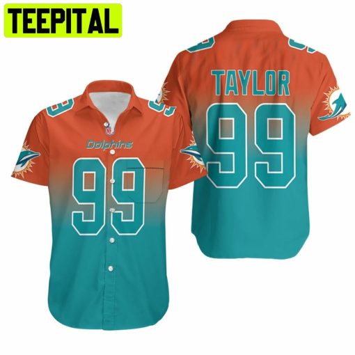 Miami Dolphins Jason Taylor #99 NFL American Football Hawaiian Shirt