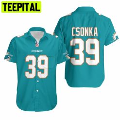 Miami Dolphins Larry Csonka #39 NFL American Football Team Hawaiian Shirt