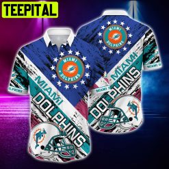 Miami Dolphins NFL and T-shirt Shirt Rugby Helmet Hawaiian Shirt