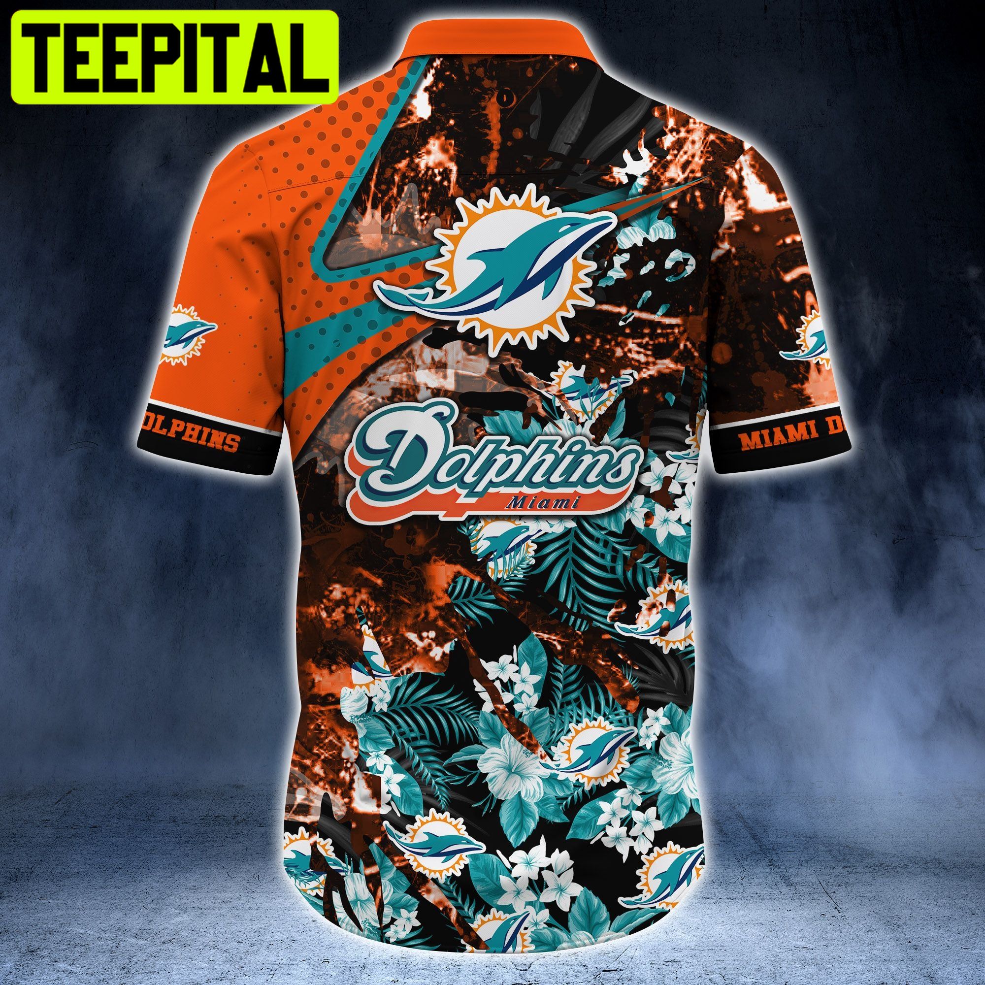 Miami Dolphins NFL Cool Floral T-shirt Style Hot Trending Hawaiian Shirt