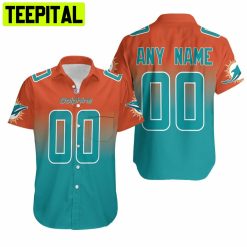 Miami Dolphins NFL Custom Your Name & Number Hawaiian Shirt