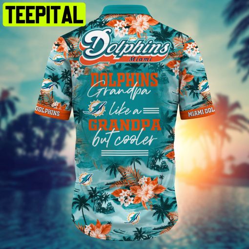 Miami Dolphins NFL For Grandparent 2021 Hawaiian Shirt