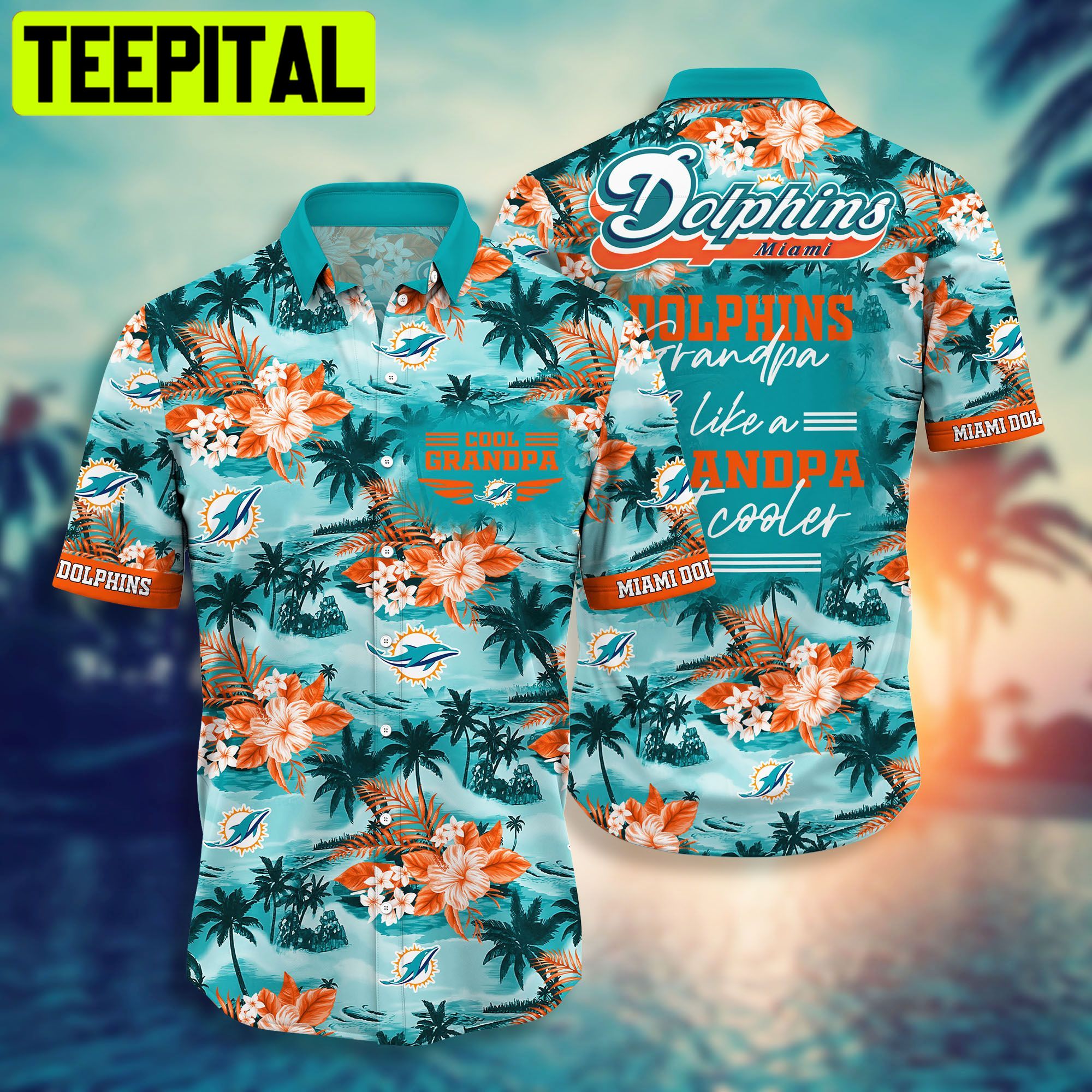 Miami Dolphins NFL For Grandparent New Hawaiian Shirt