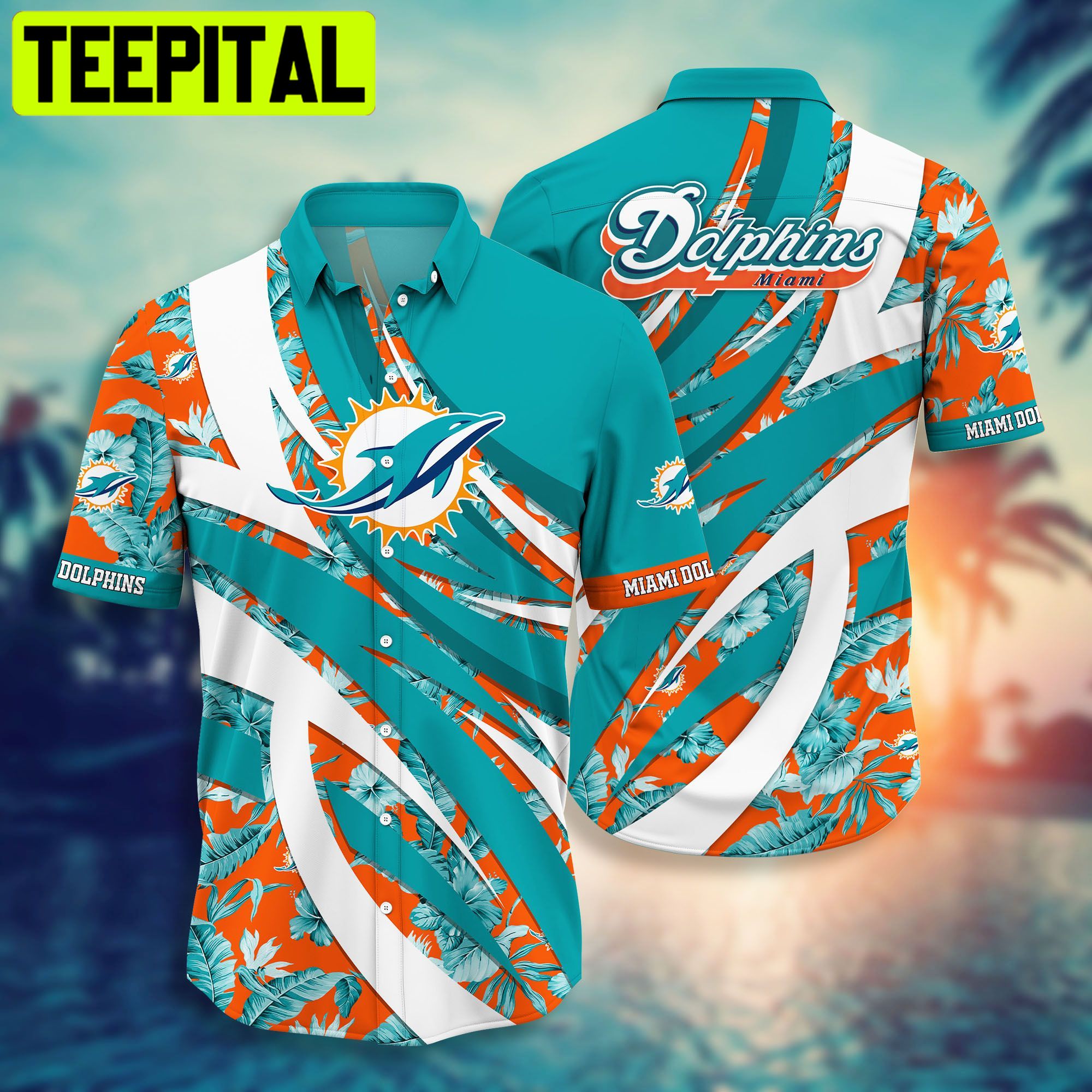Miami Dolphins NFL Hawaiian Shirt Short Style Hot Trending Hawaiian Shirt