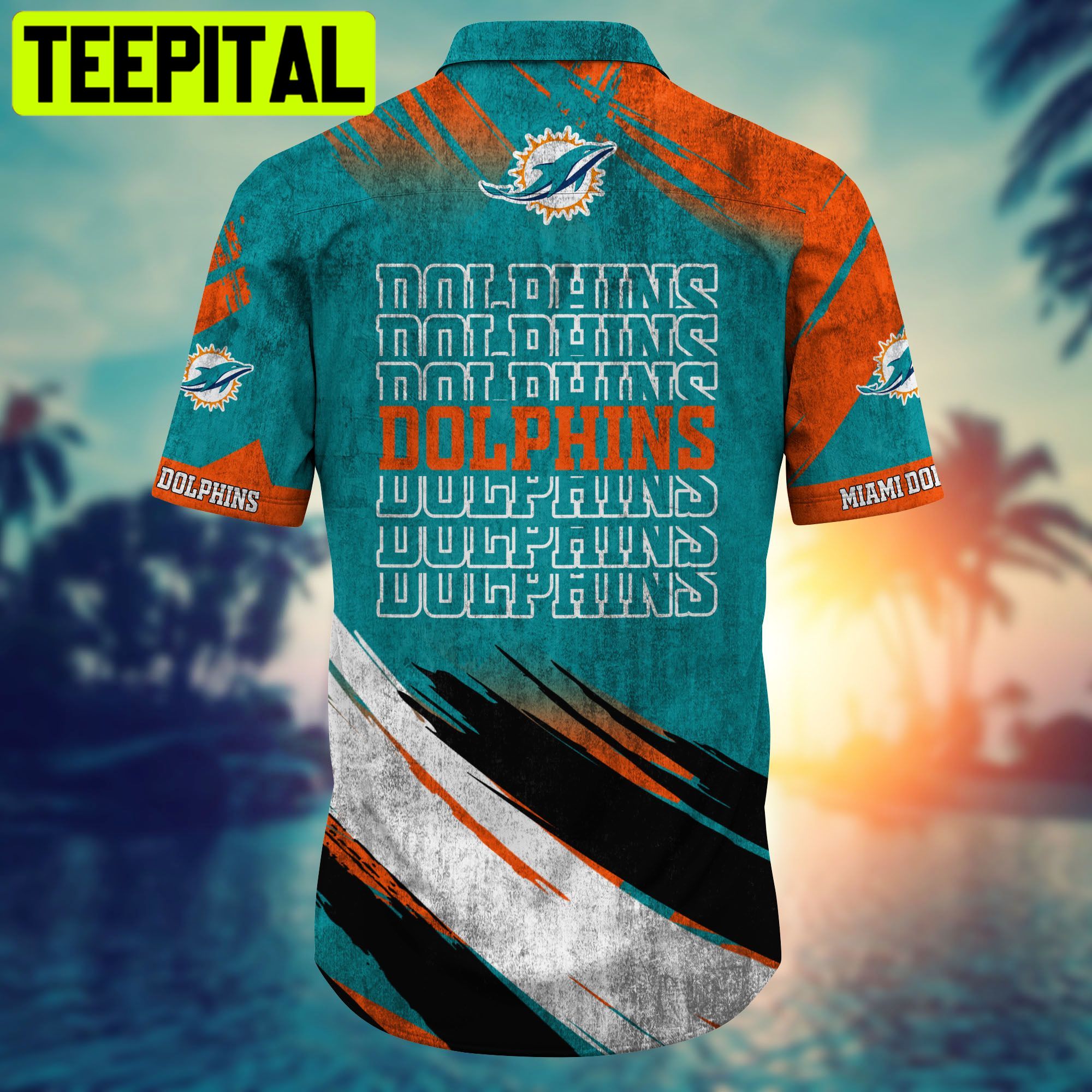 Miami Dolphins NFL Hawaiian Style Shirt Short 3D For Fans Hawaiian Shirt