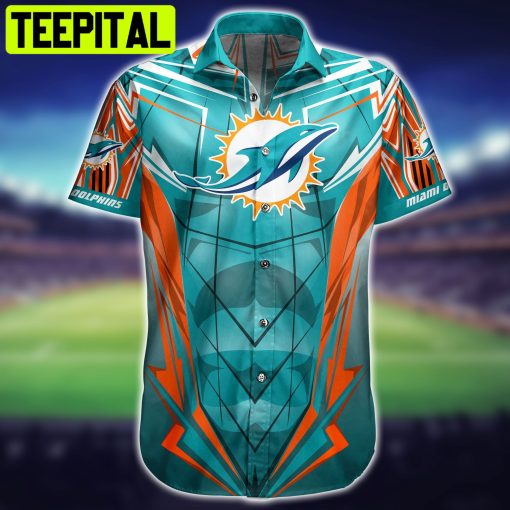 Miami Dolphins NFL Peronalized Hawaiian Shirt