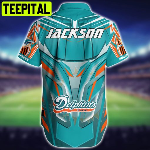 Miami Dolphins NFL Peronalized Hawaiian Shirt