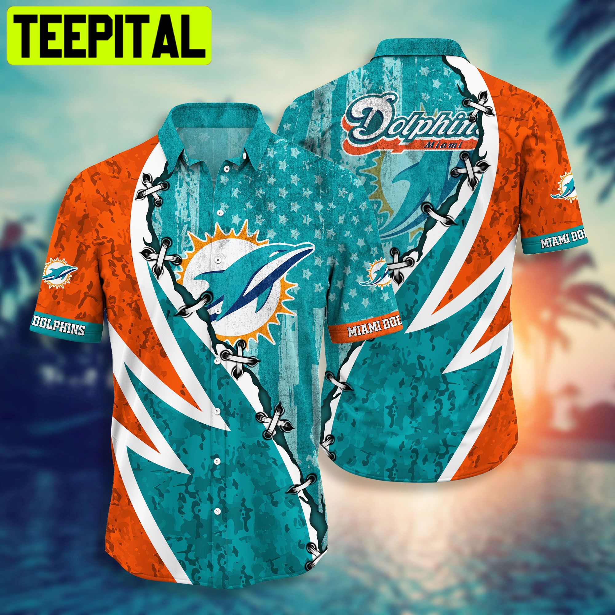 Miami Dolphins NFL Short 3D For Fans 01 Hawaiian Shirt